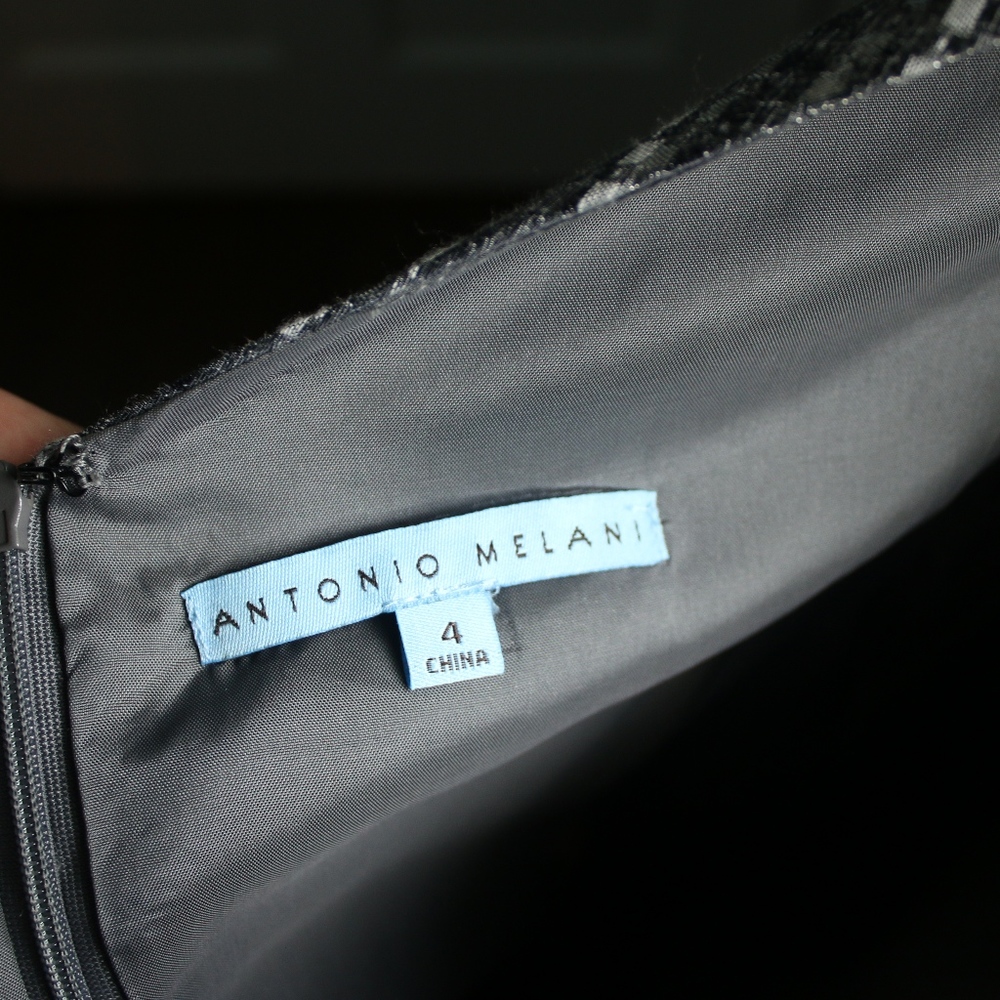 Metallic Silver Dress - Picture 3 of 4